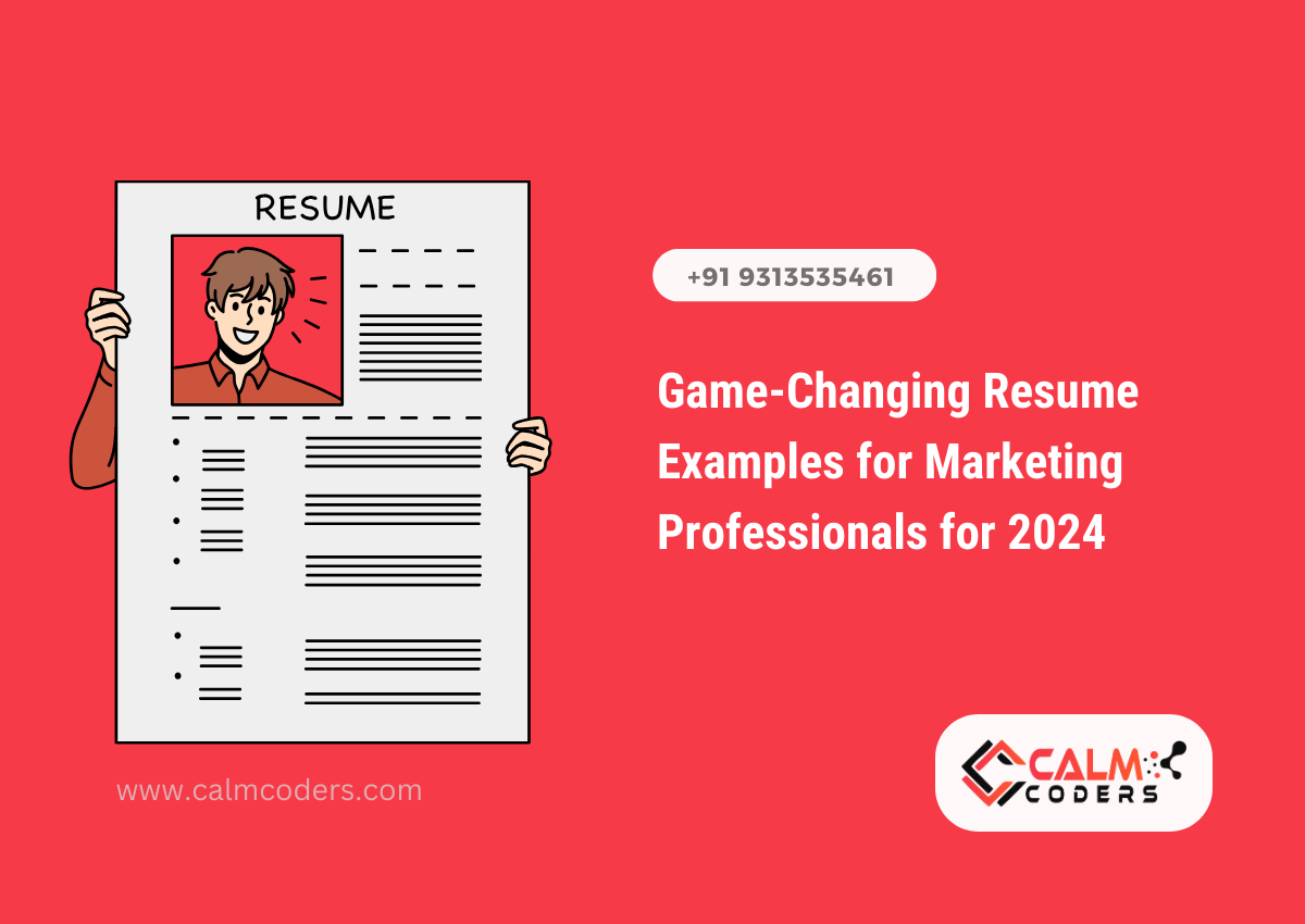 Marketing professionals Resume Examples & Guide for 2024 | Calm Coders